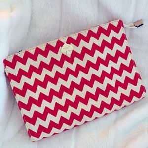 *SOLD* Kate Spade Coral Chevron Clutch